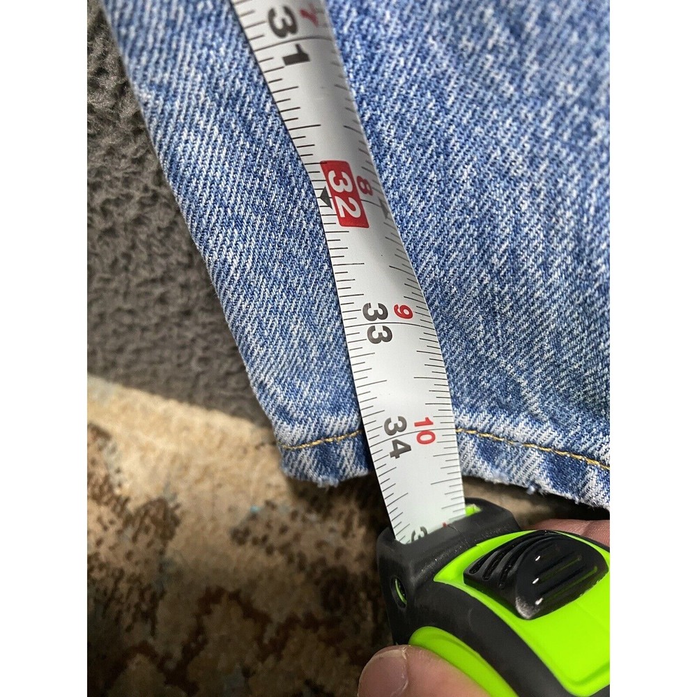 Vintage Y2K Levi's 501 Button Fly Denim Jeans (measured 32x34) Light Wash - Picture 13 of 16